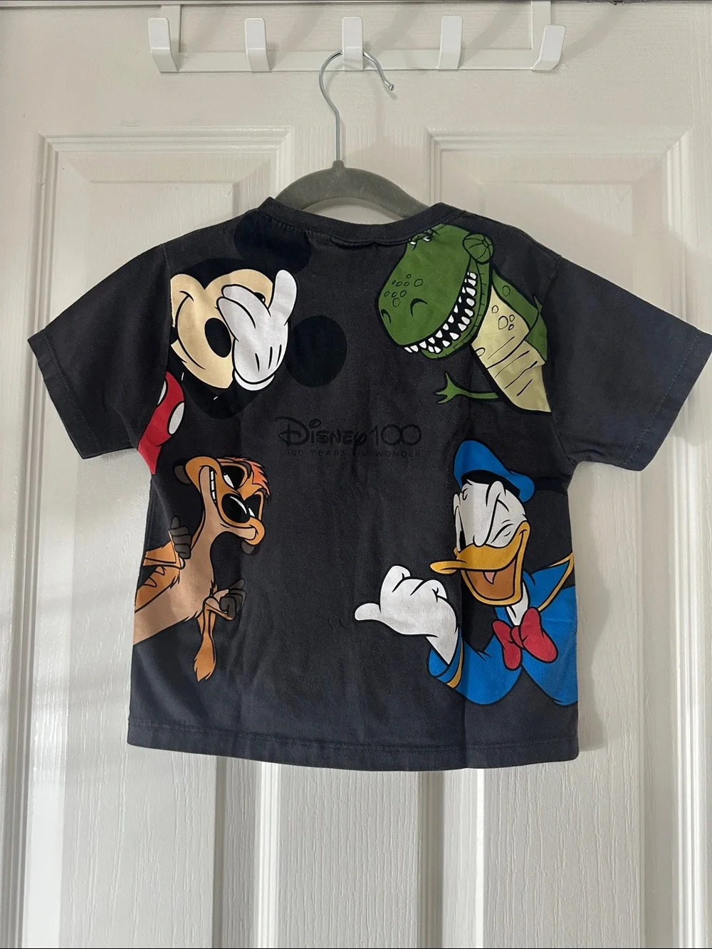 Zara Black Kids Tee with Disney Stack Graphic - Picture 2 of 5